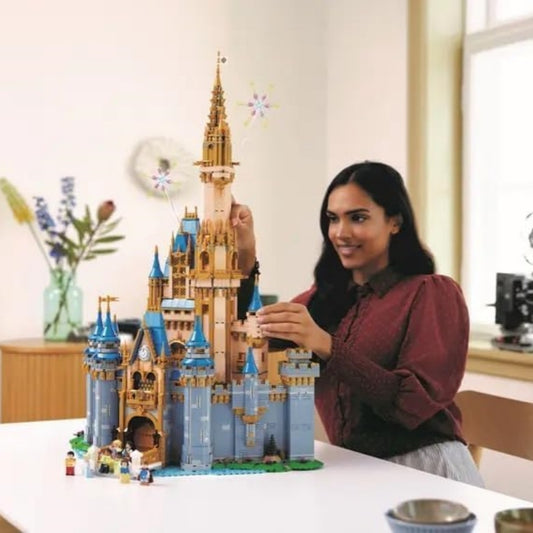 Disney's new castle (43222) Disney building block series, 4837pcs, castle model set, 2025 adult model set, holiday gift - perfect 1:1 replica compatible with LEGO