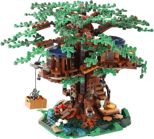 Small Tree House Plant House Building Blocks Series, 1027pcs, Simulation Plant Castle Model Set, 2025 Adult Model Set, Festival Gift - Perfect 1:1 Reproduction Compatible with LEGO