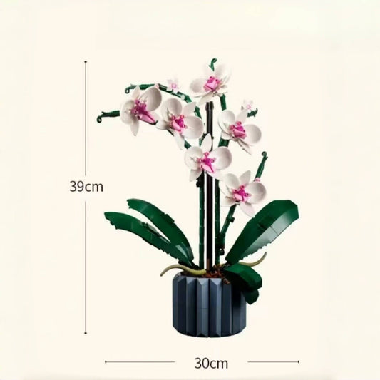 Orchid (10311) Plant Building Blocks Series, 608pcs, Simulated Plant Flower Model Set, 2025 Adult Model Set, Festival Gift - Perfect 1:1 Reproduction Compatible with LEGO