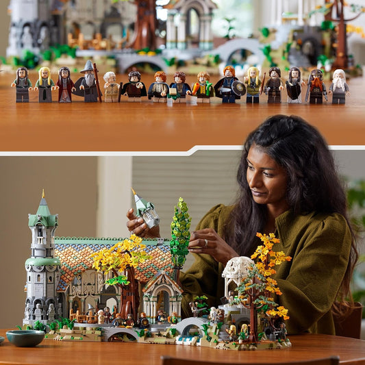 The Lord of the Rings Valley Castle (10316): The Lord of the Rings movie building block series, 6167pcs, castle model kit, 2025 adult model kit, holiday gift - perfect 1:1 replica compatible with LEGO