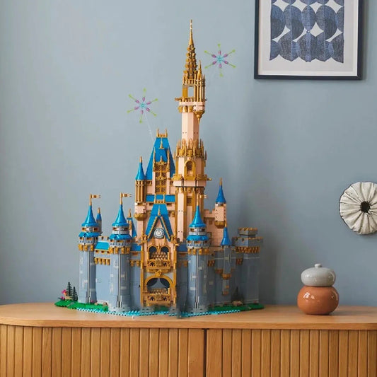 Disney's new castle (43222) Disney building block series, 4837pcs, castle model set, 2025 adult model set, holiday gift - perfect 1:1 replica compatible with LEGO